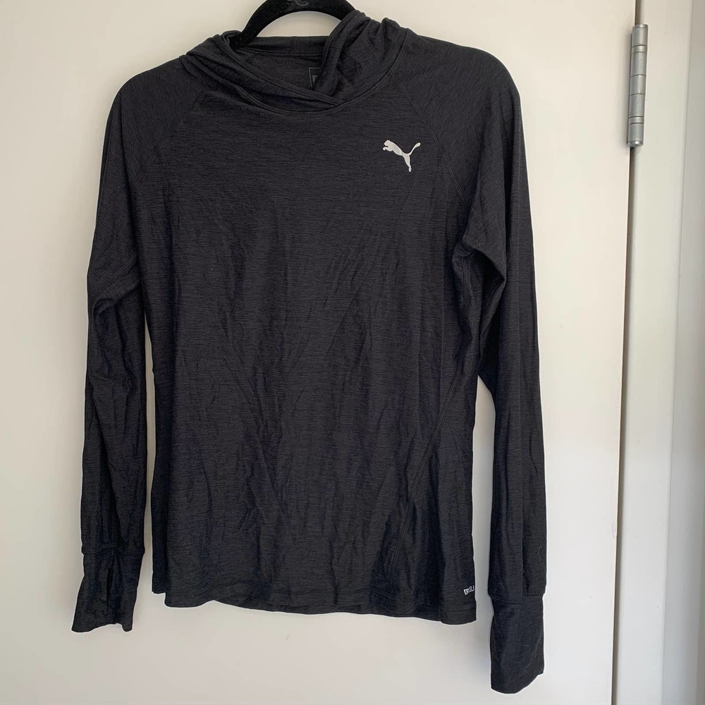 NWOT- Women's Black PUMA pull-over Running Hoodie